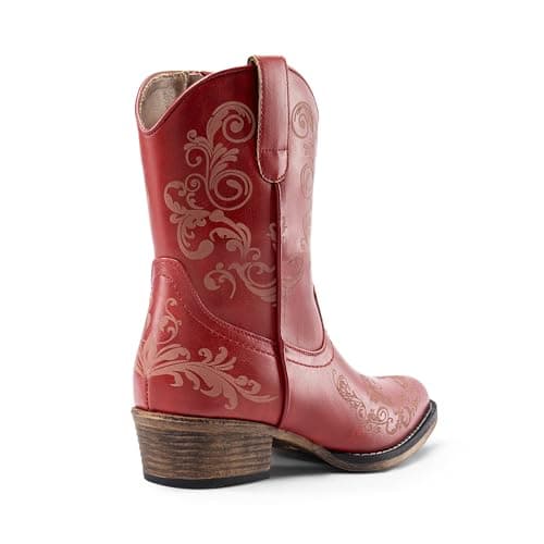Dream Pairs Women's Western Ankle Boots - Chunky Heels, Square Toe