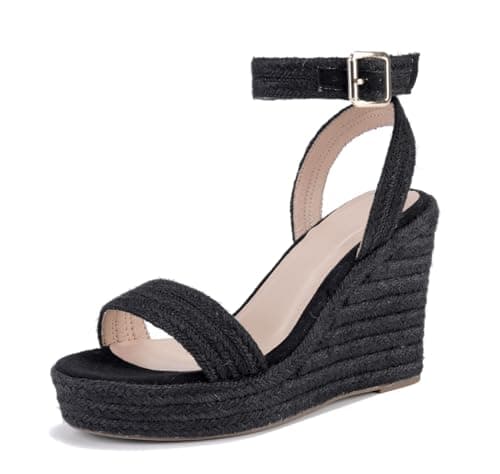 VICKI·VICKI Women's Wedge Ankle Strap Platform Sandals