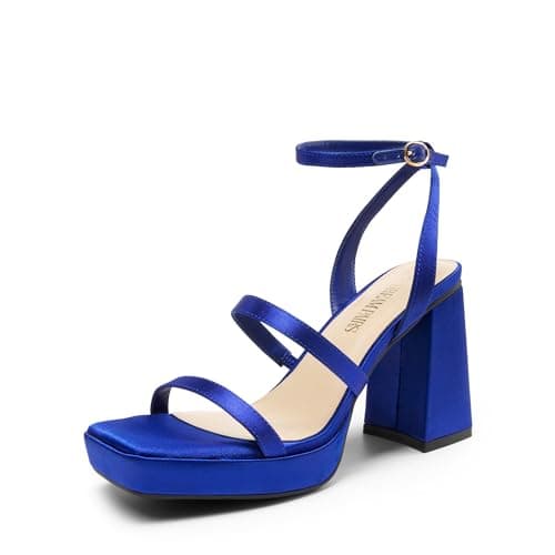 DREAM PAIRS Women's Platform Strappy Heels Sandals