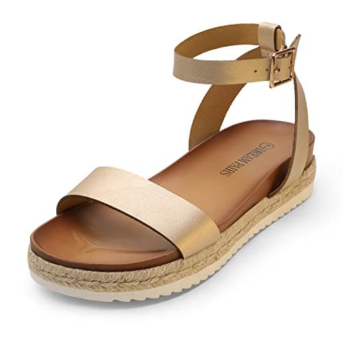 Dream Pairs Women's Comfortable Open Toe Espadrille Wedge Sandals