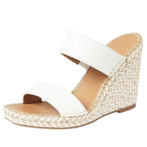 Women's Platform Wedge Sandals with Ankle Strap