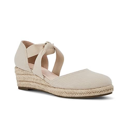 Juliet Holy Women's Bohemian Espadrille Wedge Sandals with Elastic Strap