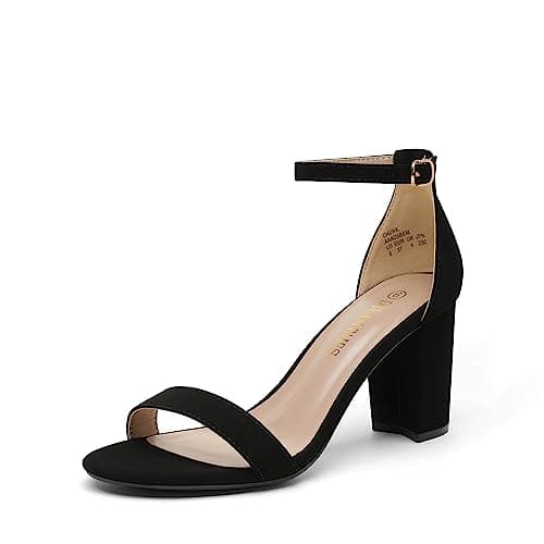 Dream Pairs Women's Chunky Low Heel Sandal Pump
