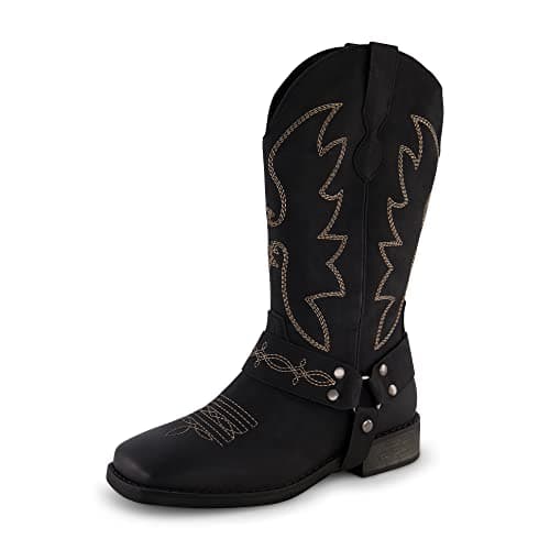 CUSHIONAIRE Women's Mustang Western Boot with Memory Foam, Wide Widths Available