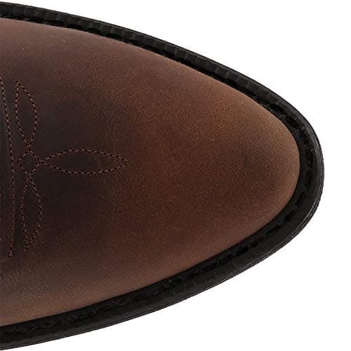 XBKOJBA Western Cowboy Boots for Men - Mid-Calf Embroidered Chunky Heel