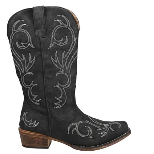 Roper Women's Riley Mid Calf Boot - Black