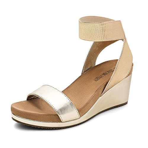 DREAM PAIRS Women's Platform Wedge Sandals