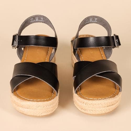 Amazon Essentials Women's Flatform Espadrille Sandals