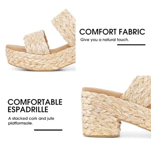 Women's FashionPlatform Sandals Wedges Open Toe Summer Beach Sandals