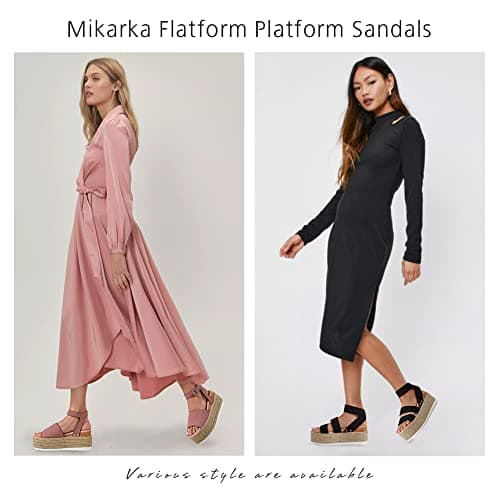 Women's Platform Espadrille Sandals for Casual Summer Wear