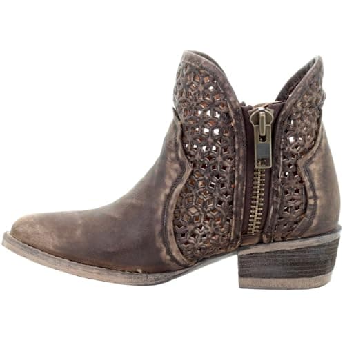 Women's Corral Boots Cut-Out Round Toe Booties