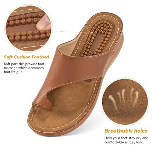 Reinforced Orthopedic Wedge Sandals for Women