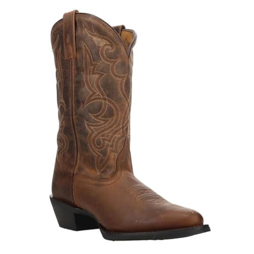 Black Laredo Maddie Embroidered Casual Boots - Mid Calf Low Heel