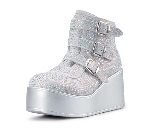 Platform Chunky Ankle Boots for Women