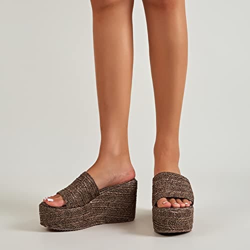 Women's Espadrille Wedge Platform Sandals
