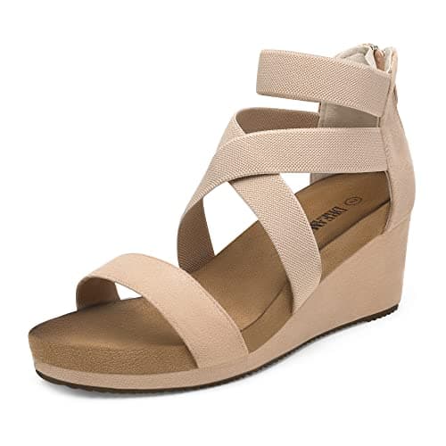 DREAM PAIRS Women's Platform Wedge Sandals