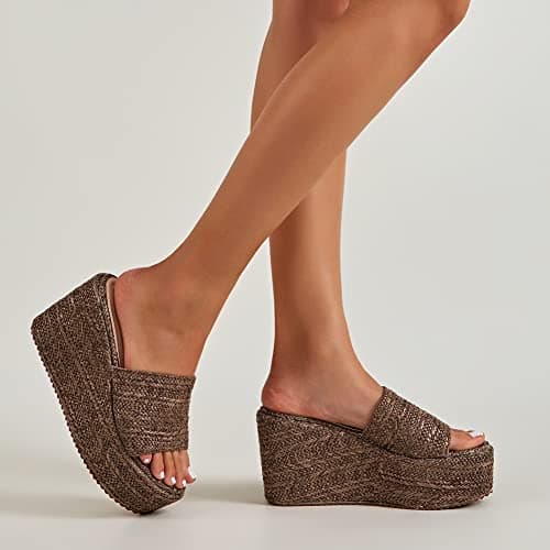 Women's Espadrille Wedge Platform Sandals