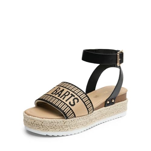 Dream Pairs Women's Comfortable Casual Ankle Strap Espadrille Wedge Shoes
