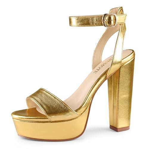 MERUMOTE Women's Fashion Platform Sandals for Summer Weddings Heels