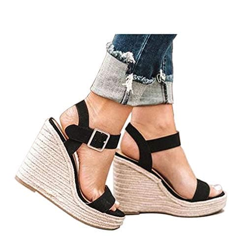 VICKI·VICKI Women's Wedge Ankle Strap Platform Sandals