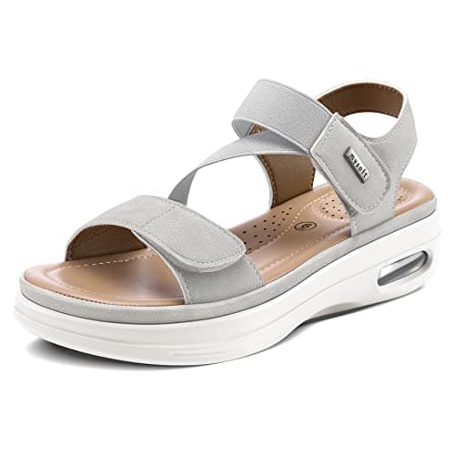 mysoft Women's Summer Comfortable Walking Sandals with Air Cushion Support
