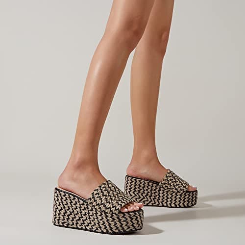 Women's Espadrille Wedge Slides Platform Sandals