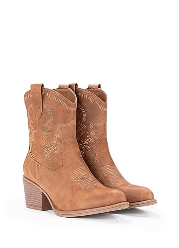 IXU Women's Classic Western Ankle Booties