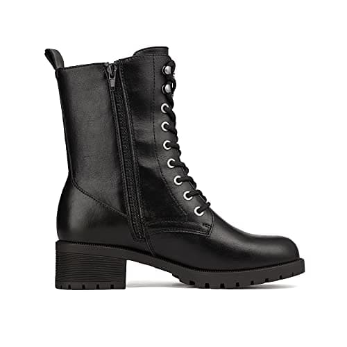 Women's Lace-up Mid-calf Combat Boots for Winter