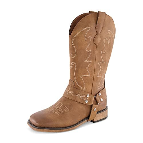 CUSHIONAIRE Women's Mustang Western Boot with Memory Foam, Wide Widths Available