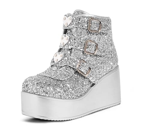 Platform Chunky Ankle Boots for Women