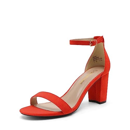 Dream Pairs Women's Chunky Low Heel Sandal Pump