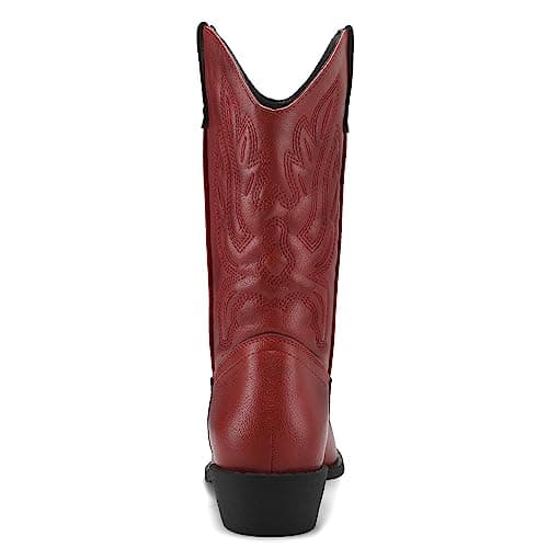 Embroidered Mid-Calf Cowgirl Boots for Women