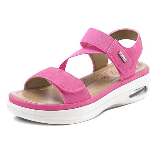 mysoft Women's Summer Comfortable Walking Sandals with Air Cushion Support