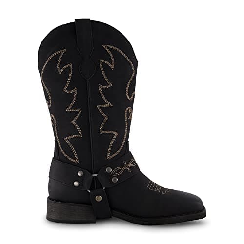 CUSHIONAIRE Women's Mustang Western Boot with Memory Foam, Wide Widths Available