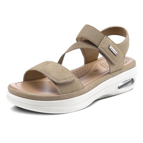 mysoft Women's Summer Comfortable Walking Sandals with Air Cushion Support