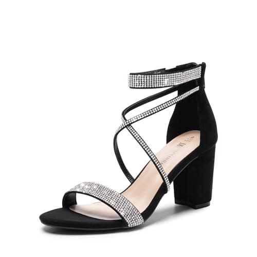 Dream Pairs Women's Chunky Low Heel Sandal Pump