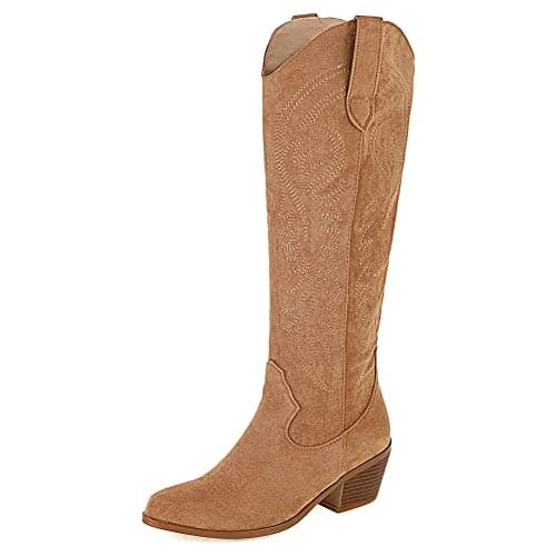 Mikarka Women's Embroidered Cowboy Boots