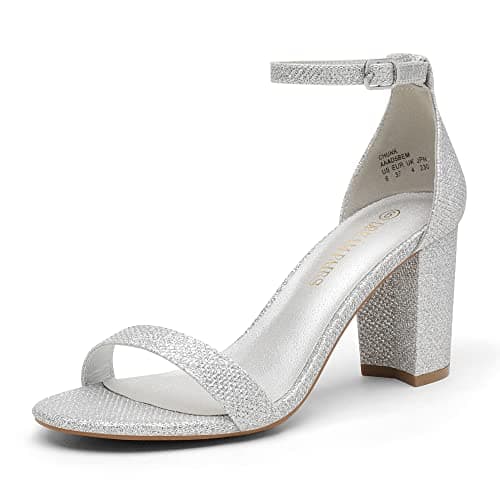 Dream Pairs Women's Chunky Low Heel Sandal Pump