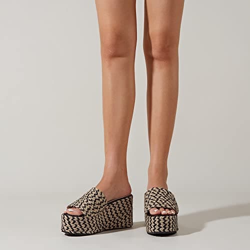 Women's Espadrille Wedge Slides Platform Sandals