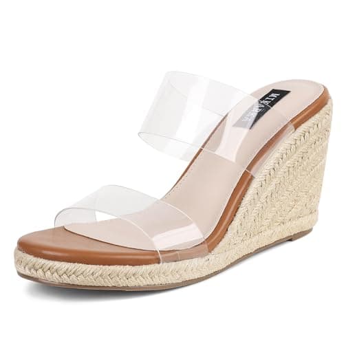 Mikarka Women's Comfortable Slip-On Wedge Sandals