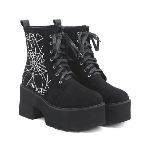 Lace Up Platform Ankle Boots for Women