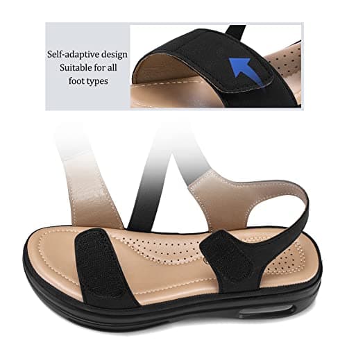 mysoft Women's Summer Comfortable Walking Sandals with Air Cushion Support