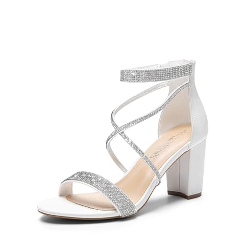 Dream Pairs Women's Chunky Low Heel Sandal Pump