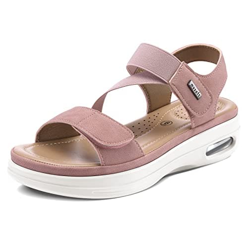 mysoft Women's Summer Comfortable Walking Sandals with Air Cushion Support