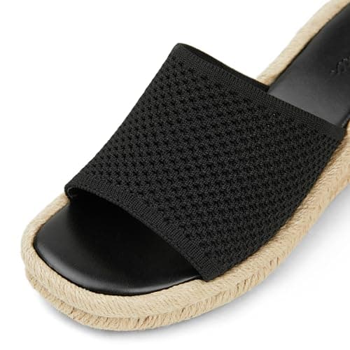 Arromic Women's Wedge Espadrilles Slip-On Sandals Comfortable Summer Beach Casual Shoes