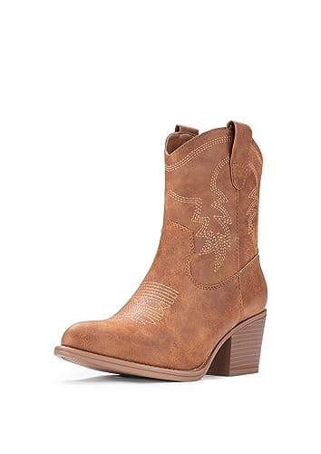 IXU Women's Classic Western Ankle Booties