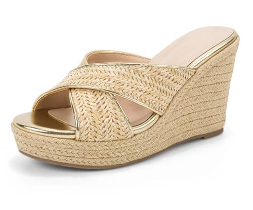 Women's Wedge Slip-On Sandals for Summer