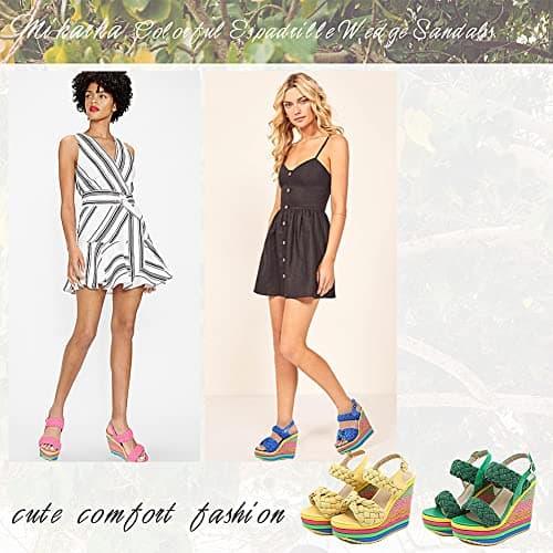 Colorful Boho Wedge Sandals for Women