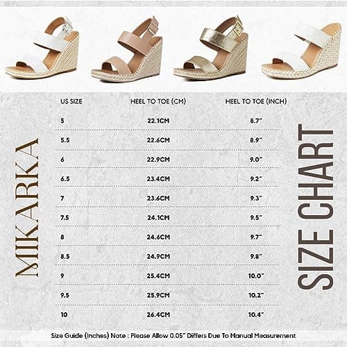 Women's Platform Wedge Sandals with Ankle Strap