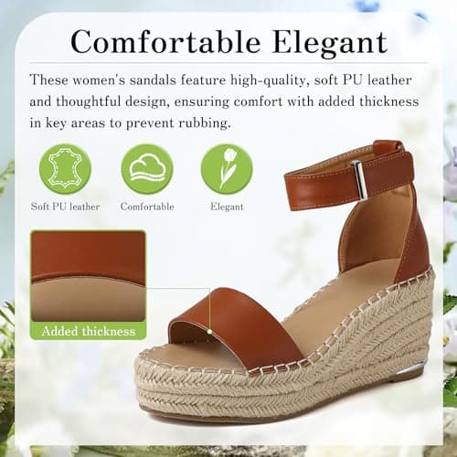ziitop Women's Espadrille Wedge Sandals